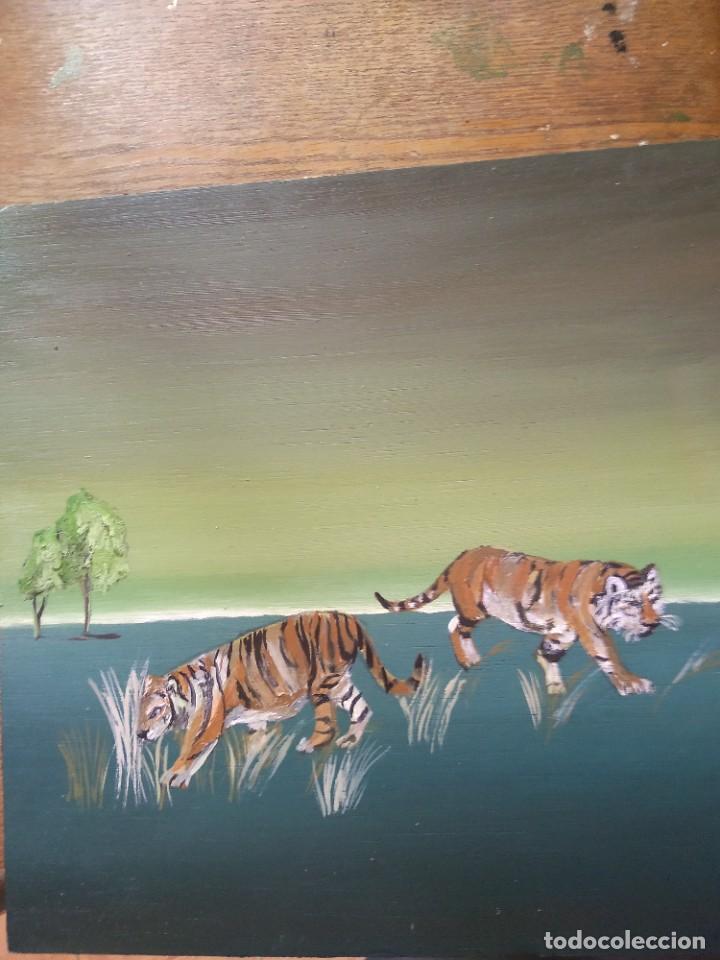 Arte: cuadro oleo sobre tabla marina - Foto 4