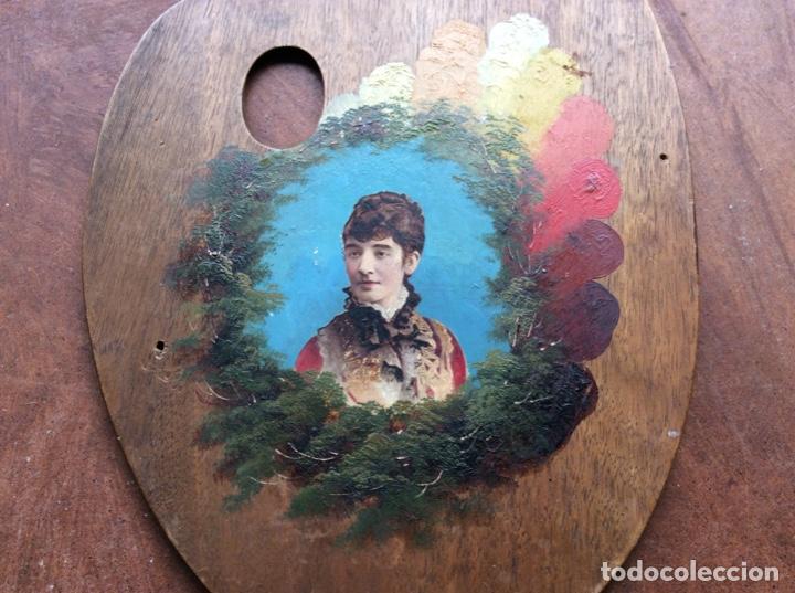 Arte: PALETA DE PINTOR DECORADA. - Foto 3