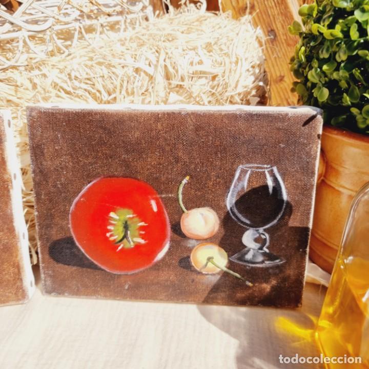 Arte: Pareja Lienzos Pintura &Oacute;leo Bodeg&oacute;n - Foto 4