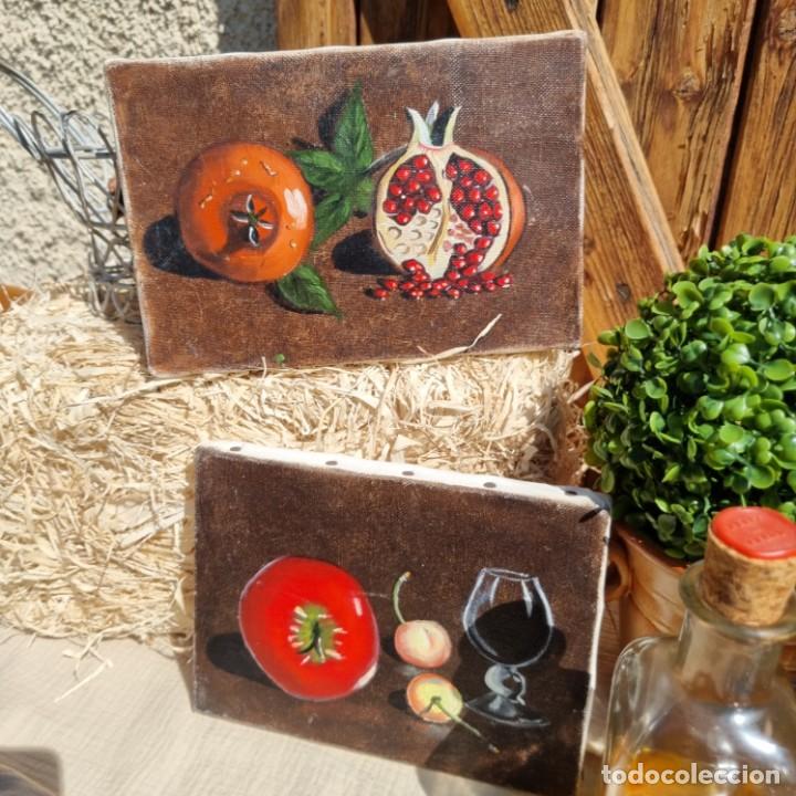 Arte: Pareja Lienzos Pintura &Oacute;leo Bodeg&oacute;n - Foto 6