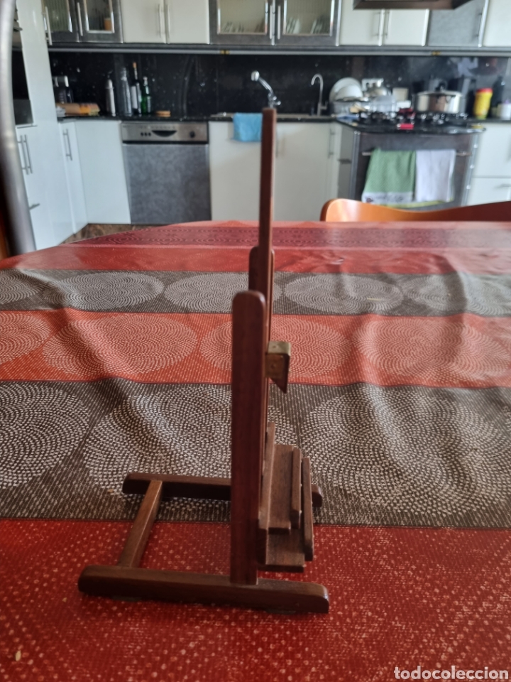 Arte: Miniatura de oleo sobre lienzo con caballete - Foto 5