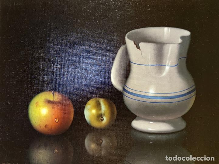 Arte: &Oacute;leo sobre lienzo bodeg&oacute;n de C.Chicharro. - Foto 1