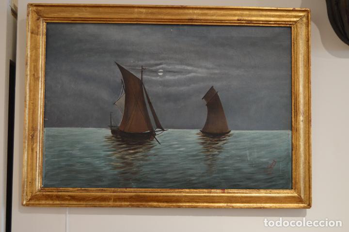 Arte: Oleo sobre lienzo marco pan de oro - Foto 2