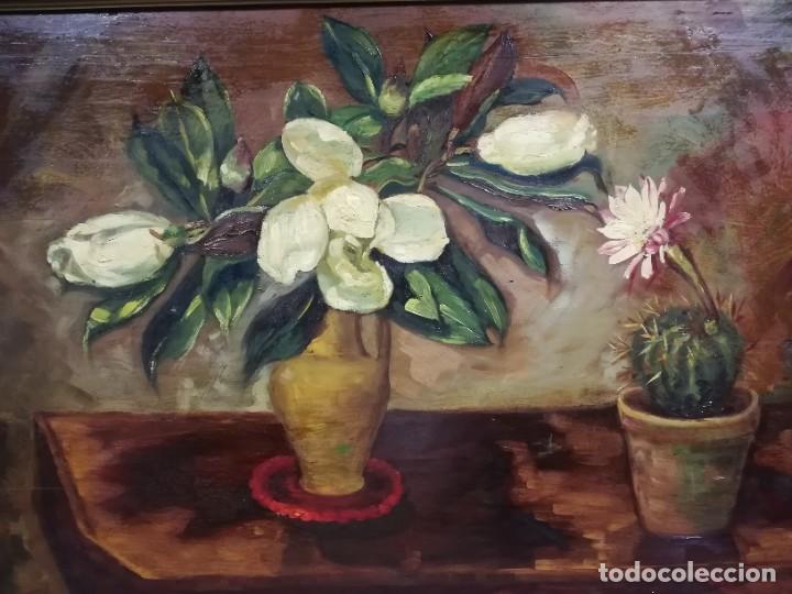 Arte: OLEO BODEGON DE PETRY SALCEDO, PINTORA VASCA - Foto 2