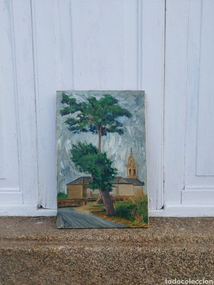 Arte: &Oacute;leo sobre lienzo. Circa 1960 - Foto 1