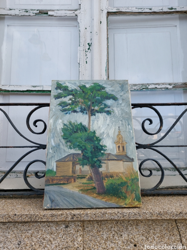 Arte: &Oacute;leo sobre lienzo. Circa 1960 - Foto 4
