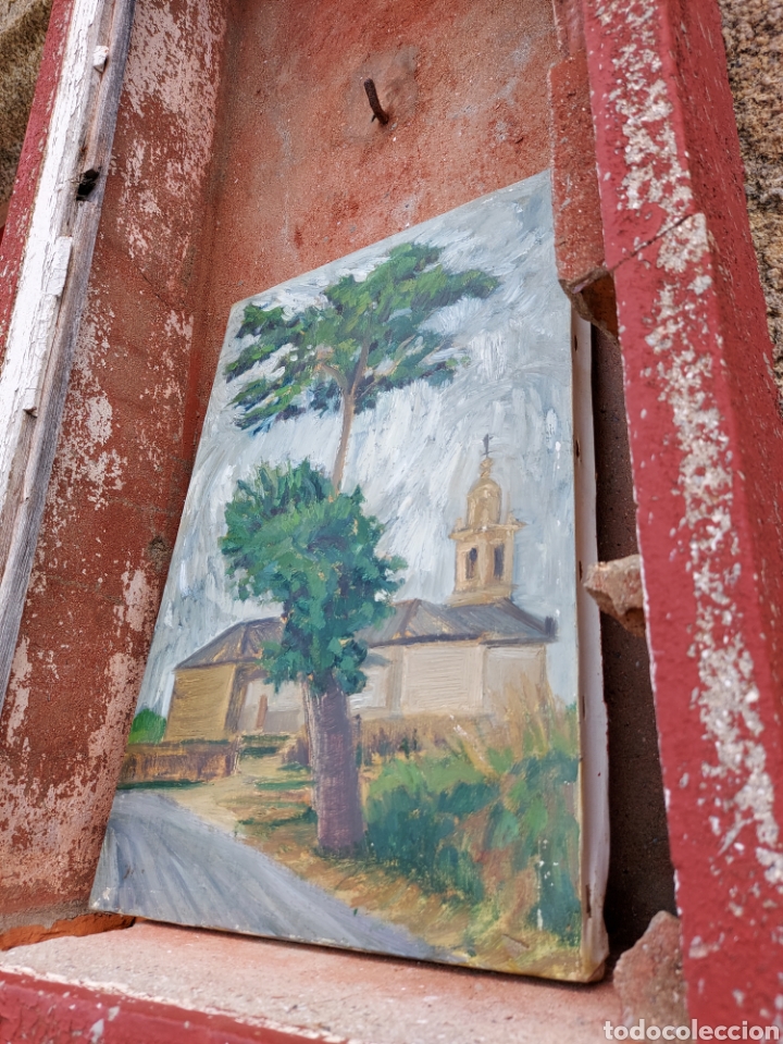 Arte: &Oacute;leo sobre lienzo. Circa 1960 - Foto 8