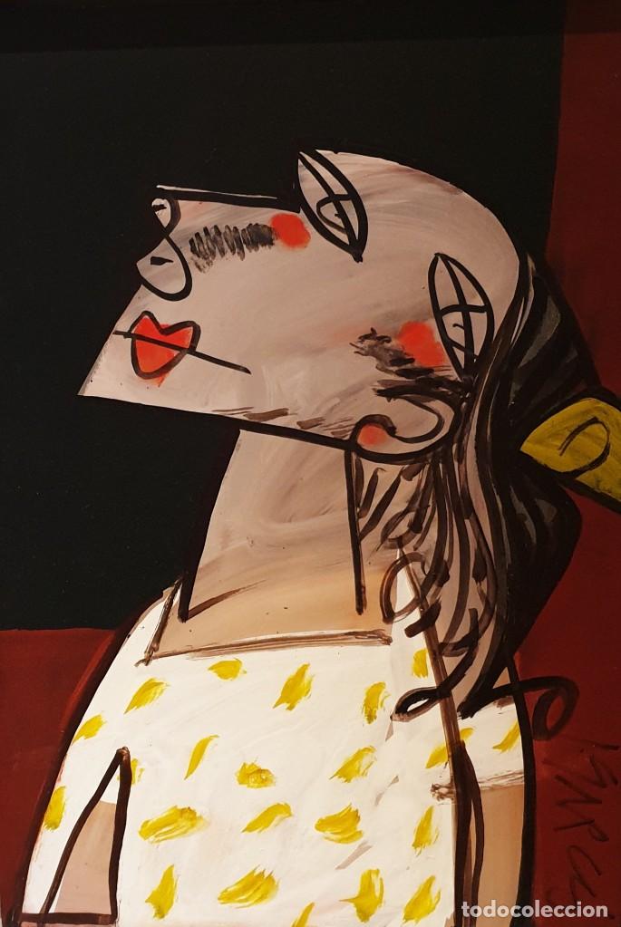 Arte: JUAN GARC&Eacute;S (1935 - 2014) - &Oacute;LEO SOBRE TABLA - Foto 1