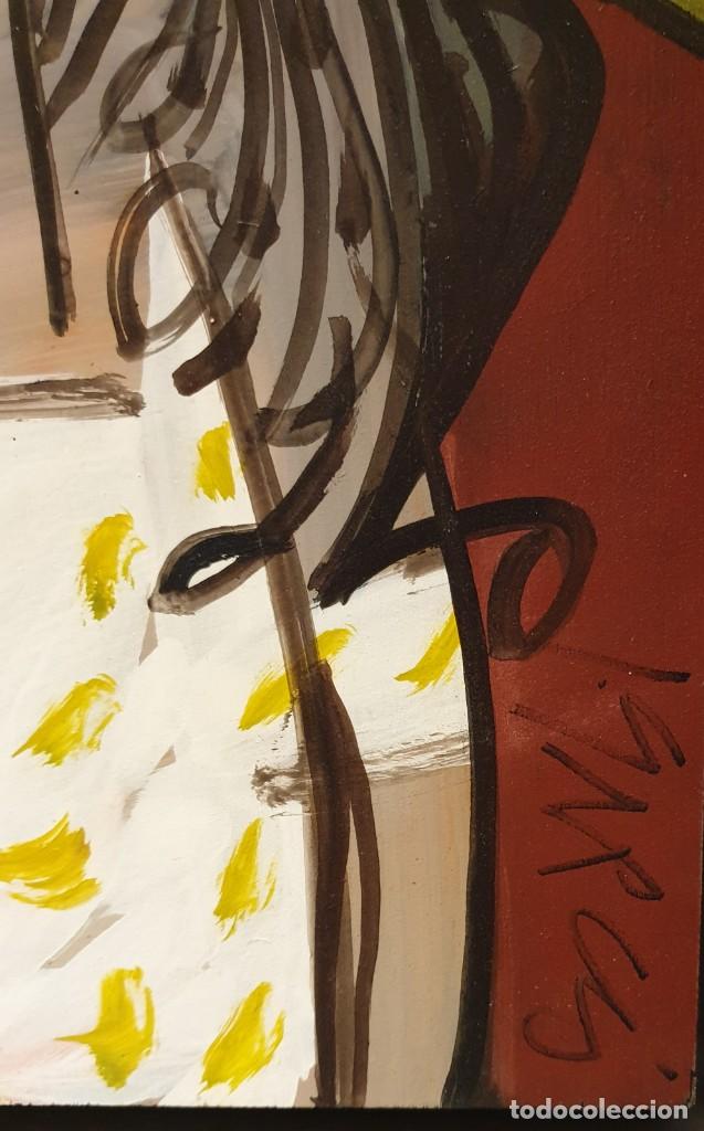 Arte: JUAN GARC&Eacute;S (1935 - 2014) - &Oacute;LEO SOBRE TABLA - Foto 3