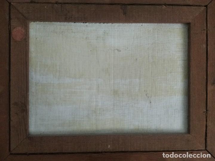Arte: ANTIGUO BODEG&Oacute;N DE FLORES. MODERNISTA. - Foto 6