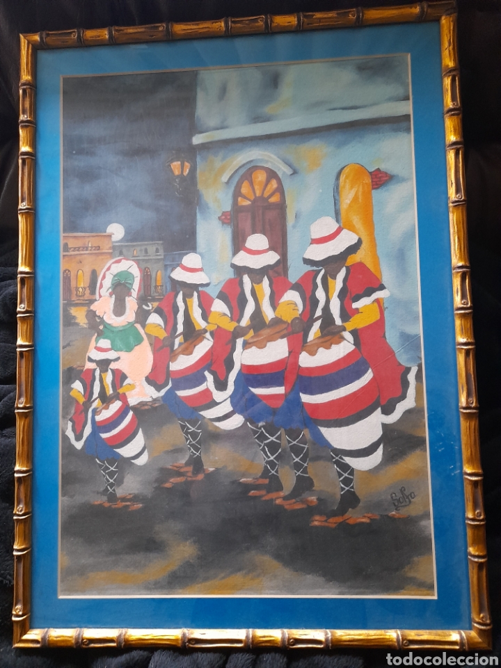 Arte: Bonito cuadro cubano, firmado