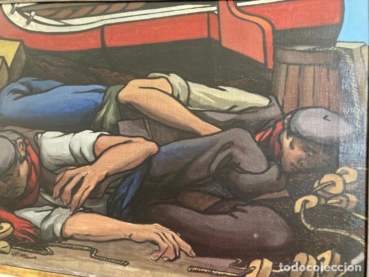 Arte: &Oacute;leo Eugenio Chicano 1,18x0,87 con marco - Foto 4