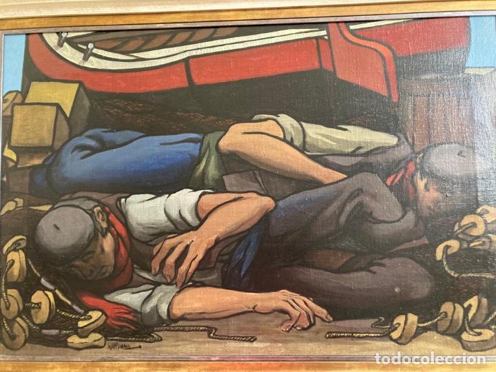 Arte: &Oacute;leo Eugenio Chicano 1,18x0,87 con marco - Foto 5