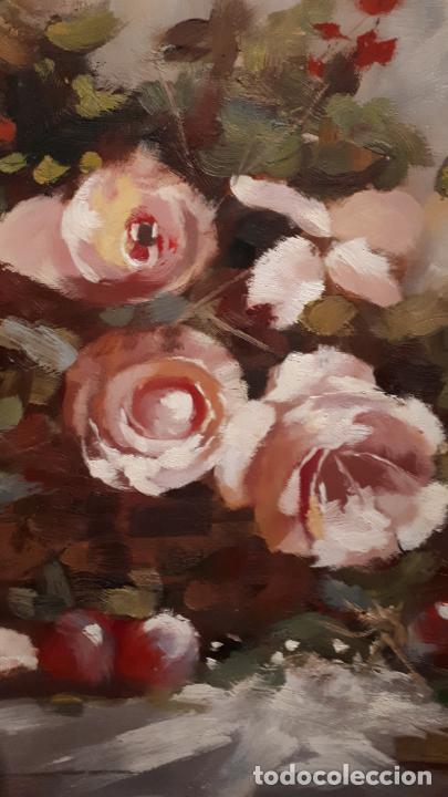 Arte: Bodeg&oacute;n de flores siglo XX. - Foto 1