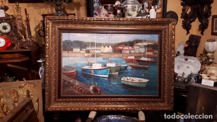 Arte: Barcos, &oacute;leo sobre lienzo. - Foto 3