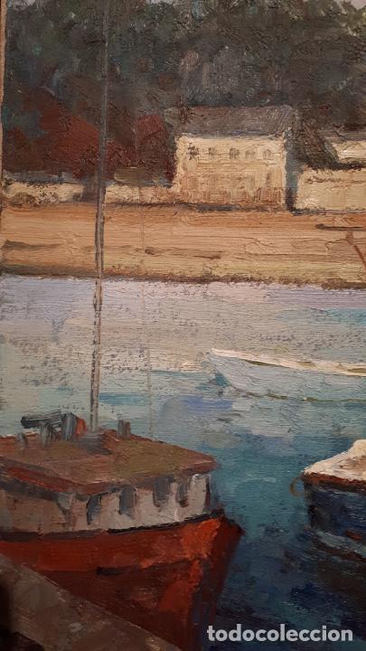 Arte: Barcos, &oacute;leo sobre lienzo. - Foto 5