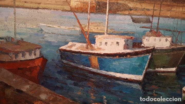 Arte: Barcos, &oacute;leo sobre lienzo. - Foto 10