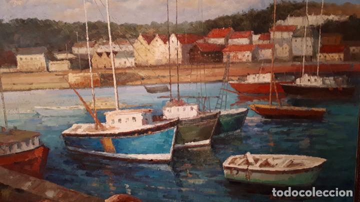 Arte: Barcos, &oacute;leo sobre lienzo. - Foto 1