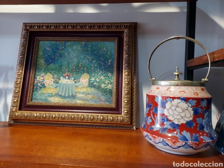 Arte: &Oacute;leo sobre tabla. Jard&iacute;n franc&eacute;s - Foto 3