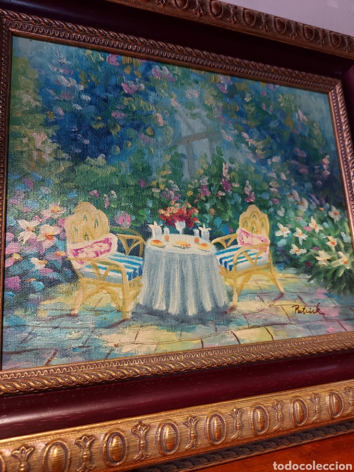 Arte: &Oacute;leo sobre tabla. Jard&iacute;n franc&eacute;s - Foto 5