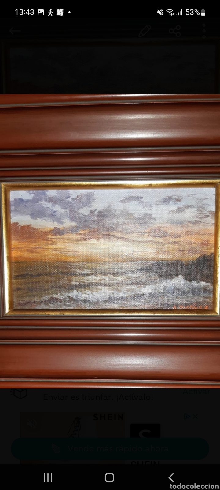 Arte: Cuadro &rdquo;PUESTA DE SOL &rdquo; - Foto 1
