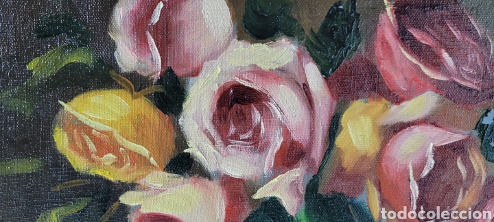 Arte: Bodeg&oacute;n de Rosas firmado Ribas Rius - Foto 7
