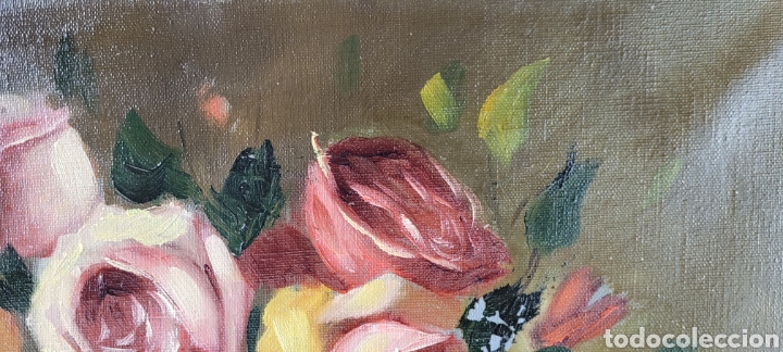 Arte: Bodeg&oacute;n de Rosas firmado Ribas Rius - Foto 9
