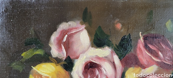 Arte: Bodeg&oacute;n de Rosas firmado Ribas Rius - Foto 10
