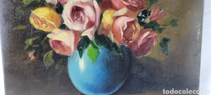 Arte: Bodeg&oacute;n de Rosas firmado Ribas Rius - Foto 11