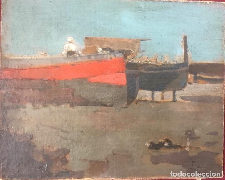 Arte: &Oacute;leo sobre lienzo carton - Foto 1