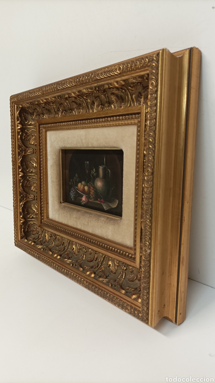 Arte: Bodeg&oacute;n &oacute;leo sobre tabla Herdin Radtke - Foto 4