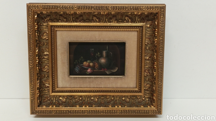 Arte: Bodeg&oacute;n &oacute;leo sobre tabla Herdin Radtke - Foto 1