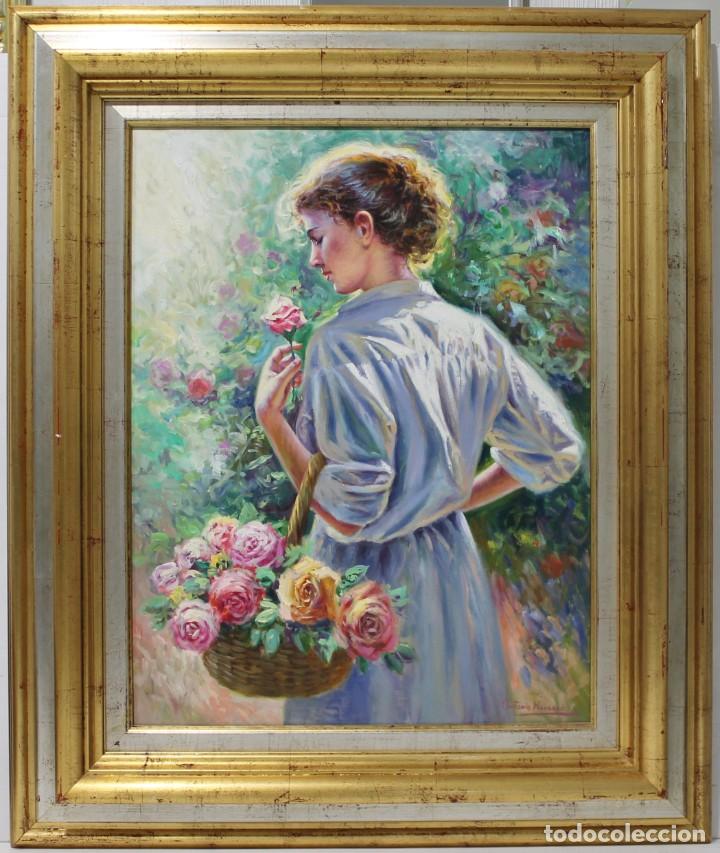 Arte: La chica de las flores - Antonio Navarro