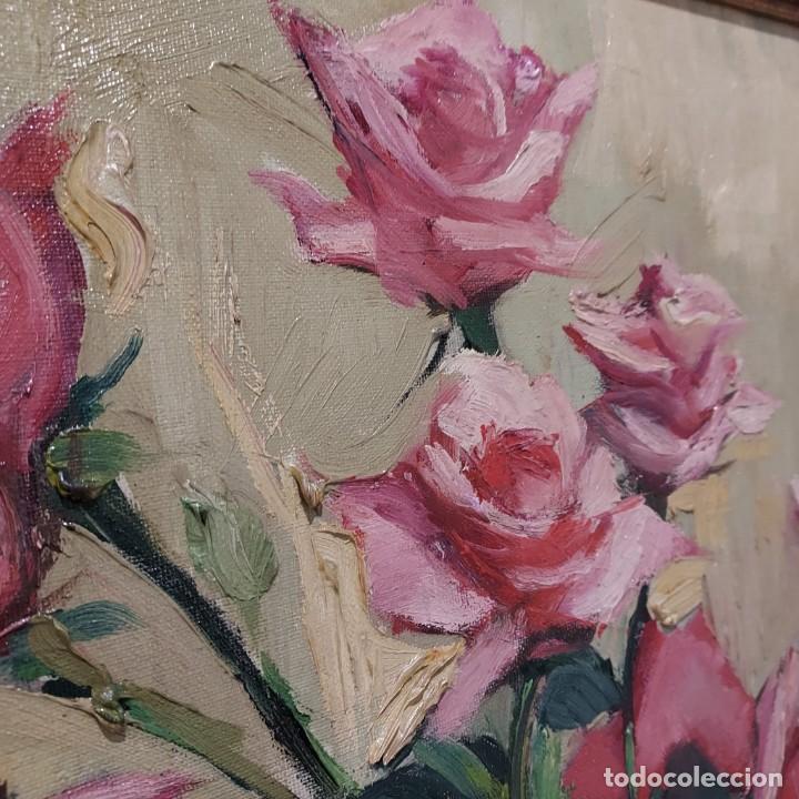 Arte: Antoni Angle Roca (1924 - 2012) Rosas Rosas - Foto 7