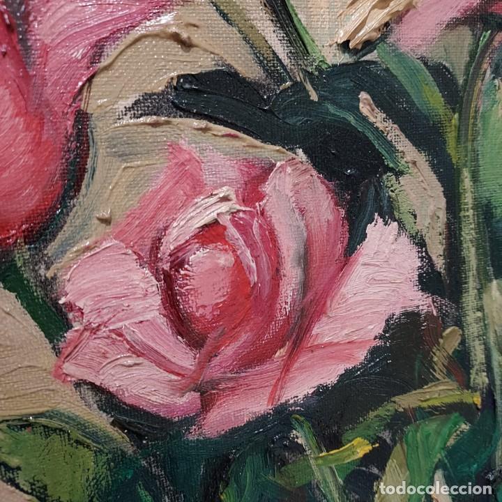 Arte: Antoni Angle Roca (1924 - 2012) Rosas Rosas - Foto 9
