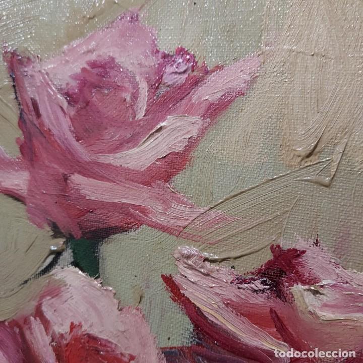 Arte: Antoni Angle Roca (1924 - 2012) Rosas Rosas - Foto 12