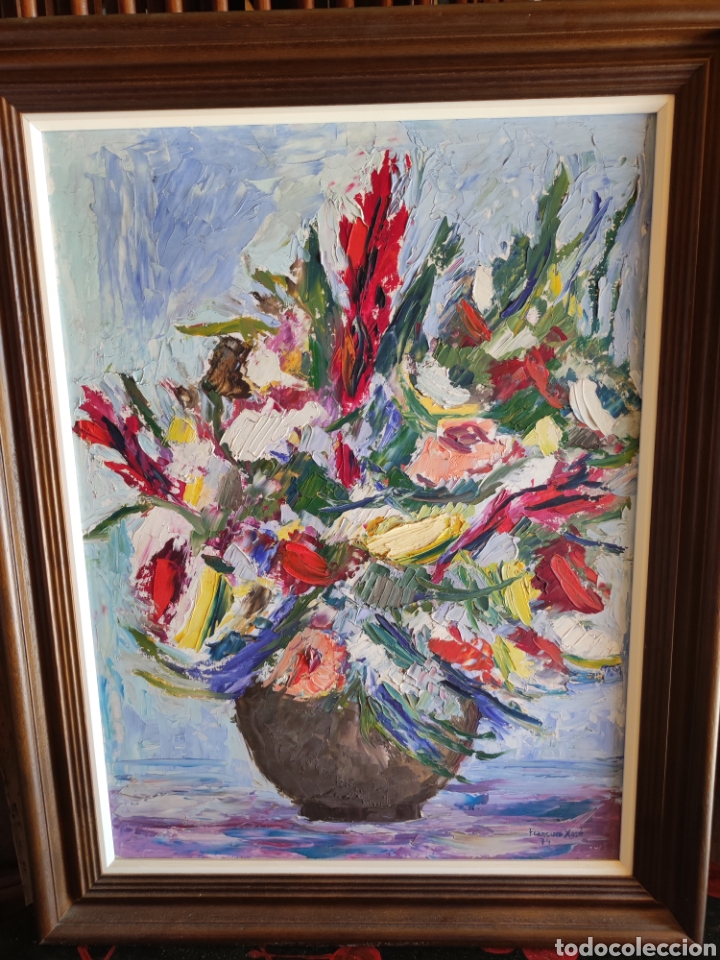 Arte: Bodeg&oacute;n flores fdo Francisco xose - Foto 1