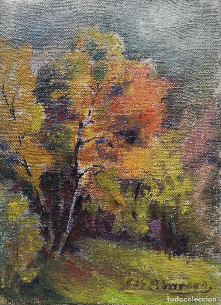 Arte: Oleo de un bosque de la pintora asturiana Covadonga Romero Rodriguez