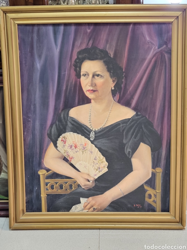 Kunst: ALBERTO RETES . BURGOS - MALAGA . OLEO SOBRE LIENZO . MEDIDAS CON MARCO 88 &times;71