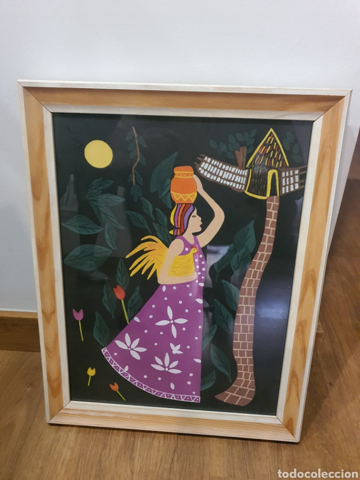 Arte: Pintura mujer latina. - Foto 1
