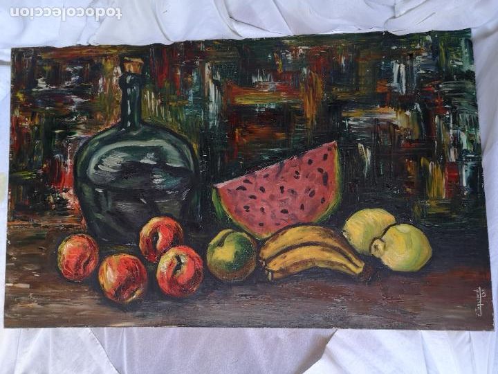 Arte: Cuadro oleo bodeg&oacute;n de frutas - Foto 1