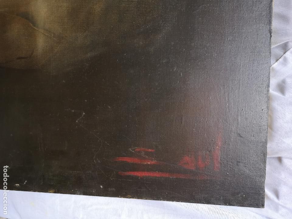 Arte: Cuadro oleo mujer con velo - Foto 4