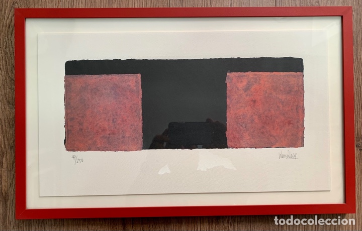 Arte: Anna Vilarr&uacute;bias, sabadell, acrilico y collage de 2003 numerado 49/250, 58x36 cm con marco