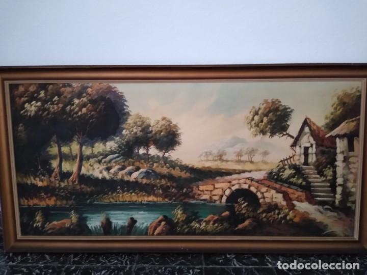 Arte: Cuadro vintage oleo sobre lienzo - Foto 1