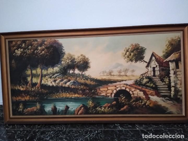 Arte: Cuadro vintage oleo sobre lienzo - Foto 2