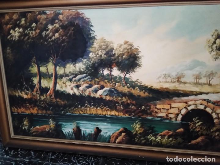 Arte: Cuadro vintage oleo sobre lienzo - Foto 4