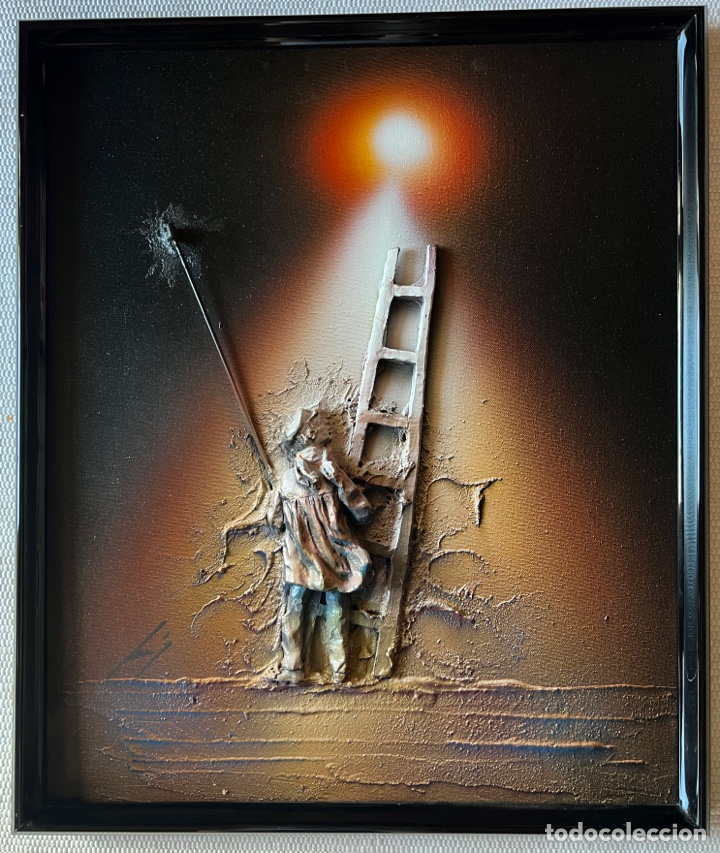 Kunst: Cuadro Oleo relieve de 60x50 farolero