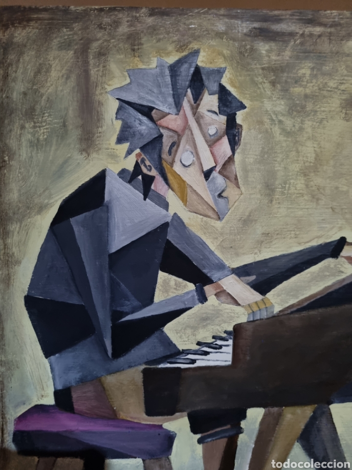 Arte: &Oacute;leo sobre tablero piano - Foto 3