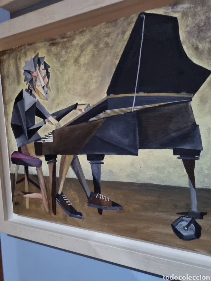 Arte: &Oacute;leo sobre tablero piano - Foto 4