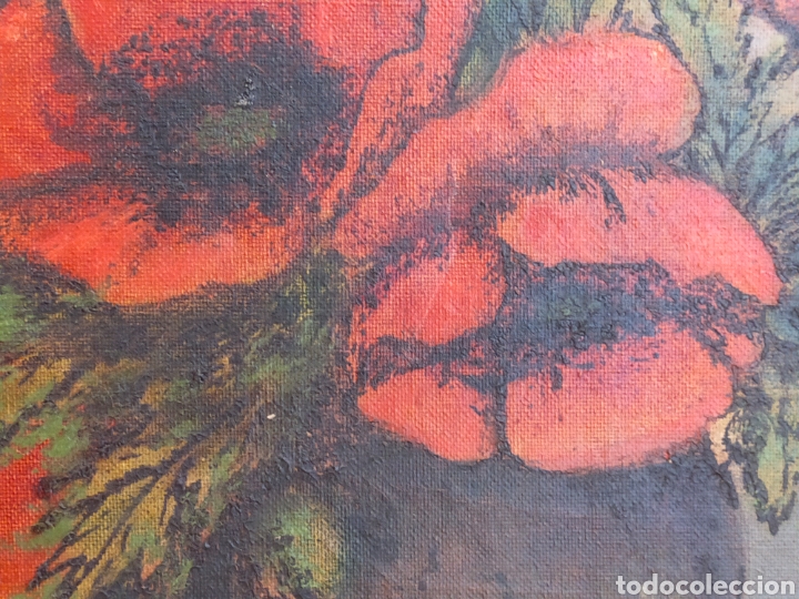 Arte: AMAPOLAS. OLEO SOBRE LIENZO. 44X64 CM. - Foto 13